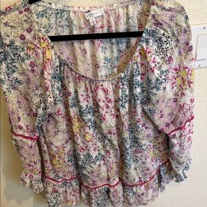 Floral Women's Top - Multicolor